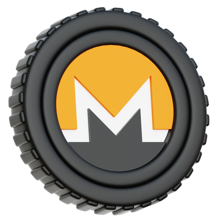 Moeda Monero XMR  3D Icon