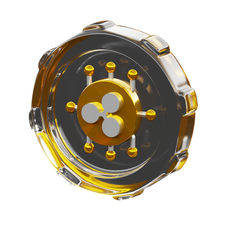 Moeda ondulada  3D Icon