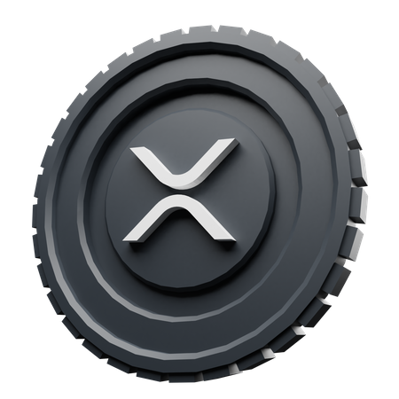 Moeda ondulada xrp  3D Icon
