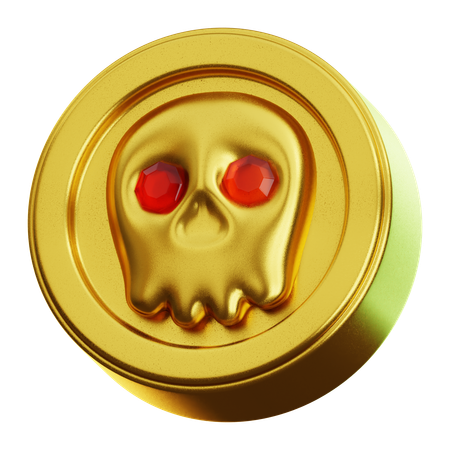 Moeda pirata  3D Icon