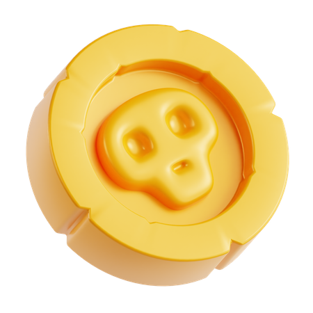 Moeda pirata  3D Icon