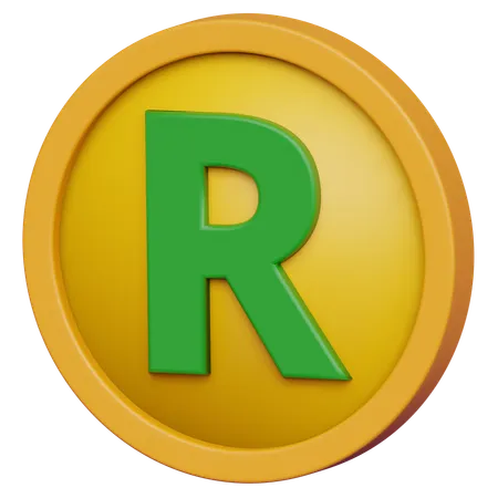 Moeda de rand  3D Icon