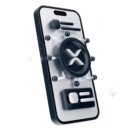 Moeda ripple online  3D Icon