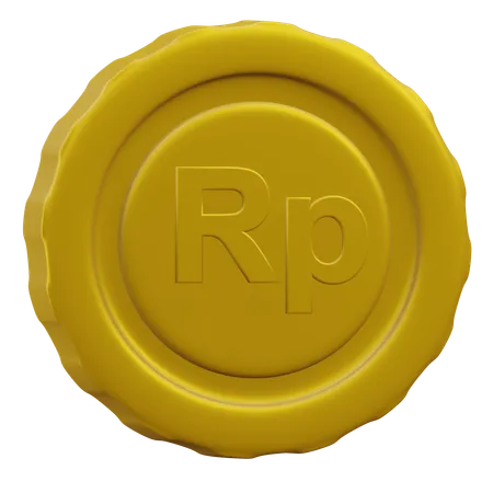 Moeda Rupia  3D Icon