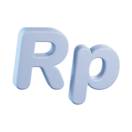 Moeda rupia  3D Icon