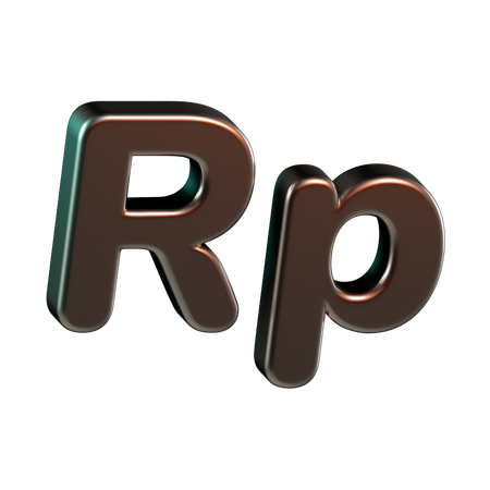 Moeda rupia  3D Icon