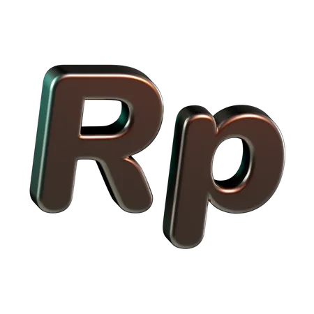 Moeda rupia  3D Icon