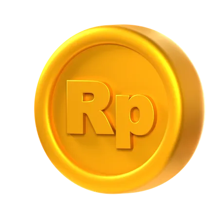 Moeda Rupia  3D Icon