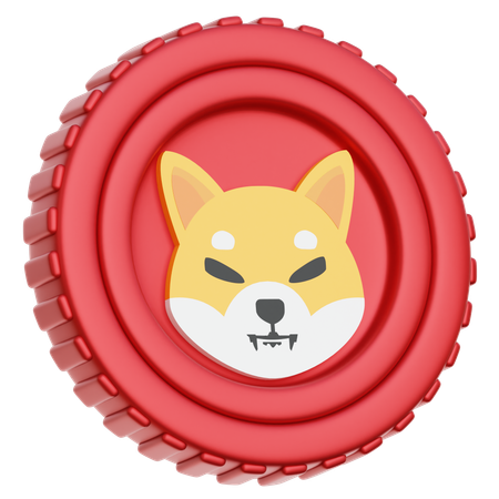 Moeda shiba inu  3D Icon