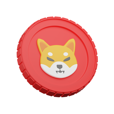 Moeda shiba inu  3D Icon