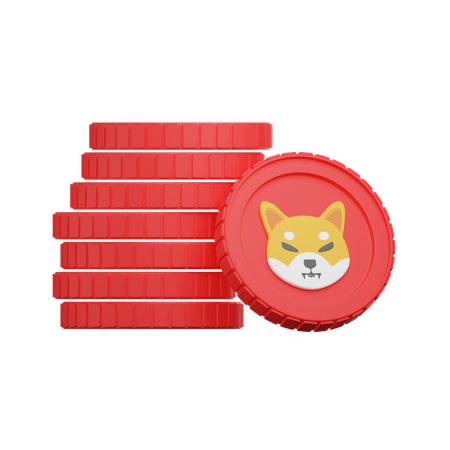 Moeda shiba inu  3D Icon