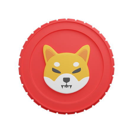 Moeda shiba inu  3D Icon