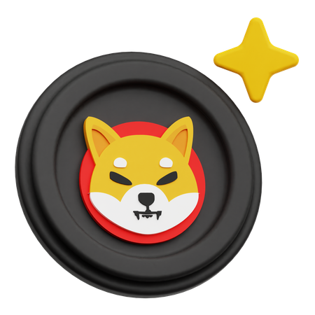 Moeda shiba inu  3D Icon