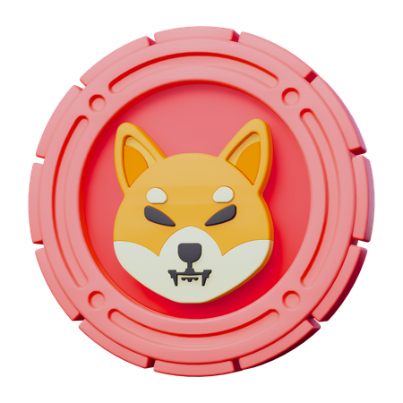 Moeda Shiba Inu  3D Icon