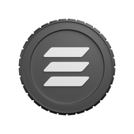 Moeda solana  3D Icon