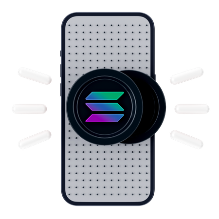 Moeda solana online  3D Icon