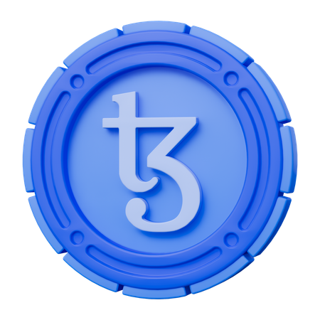 Moeda tezos  3D Icon