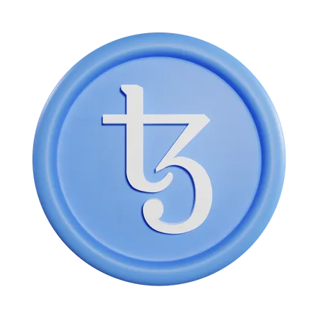 Moeda tezos  3D Icon