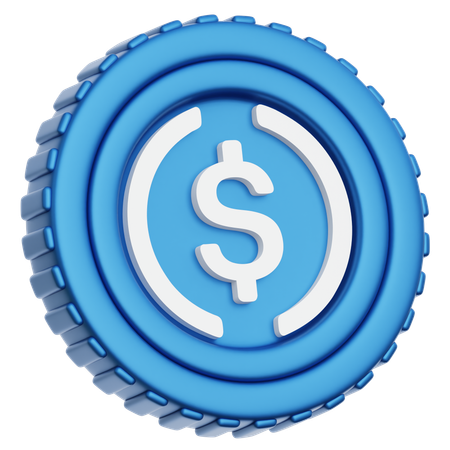 Moeda USD  3D Icon