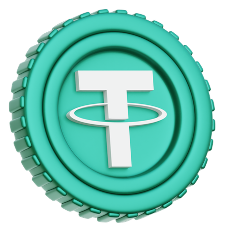 Moeda usdt amarrada  3D Icon