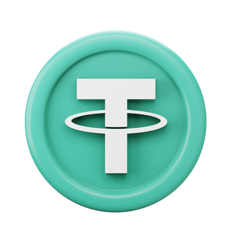 Moeda usdt amarrada  3D Icon