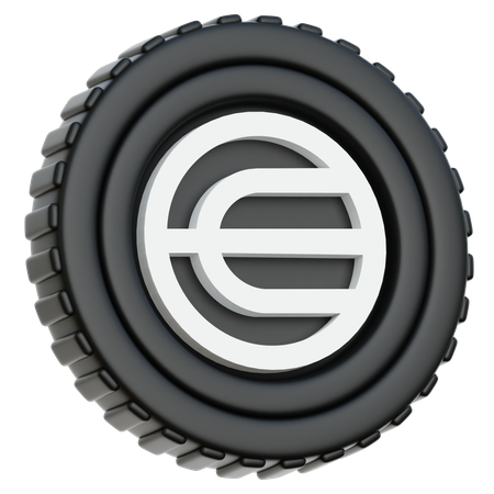 Moeda Worldcoin WLD  3D Icon