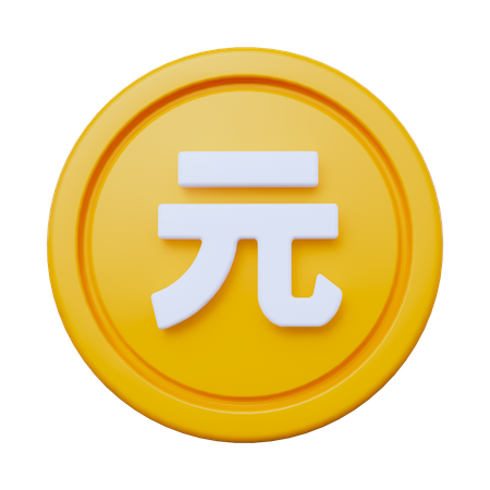 Moeda Yuan  3D Icon