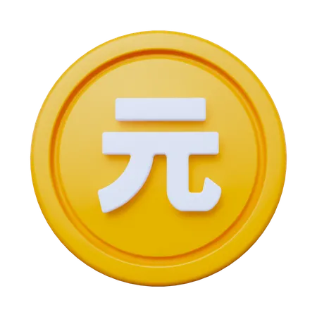 Moeda Yuan  3D Icon