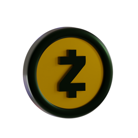 Moeda zcash  3D Icon