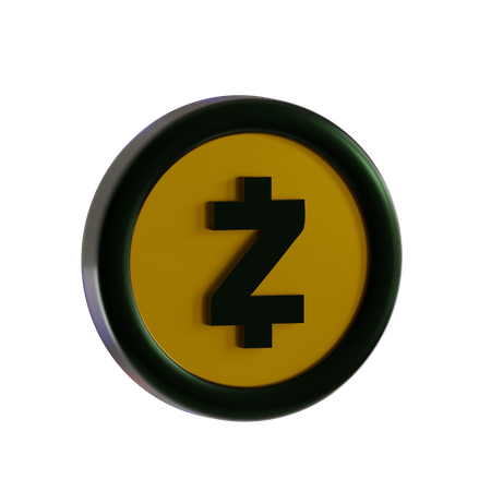 Moeda zcash  3D Icon