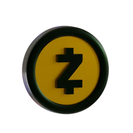 Moeda zcash  3D Icon