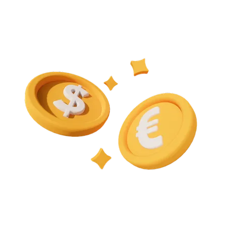 Moedas  3D Icon