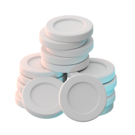 Moedas  3D Icon