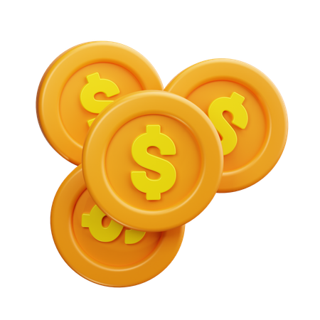 Moedas  3D Icon