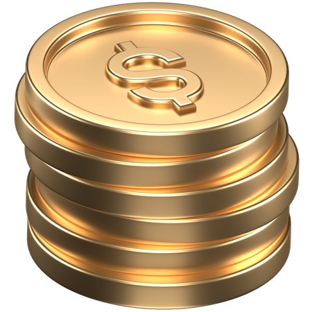 Moedas  3D Icon