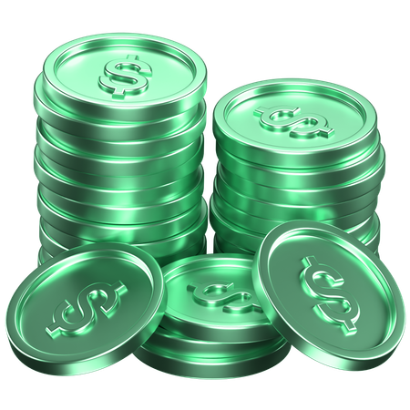 Moedas  3D Icon