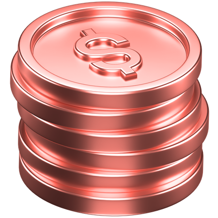 Moedas  3D Icon