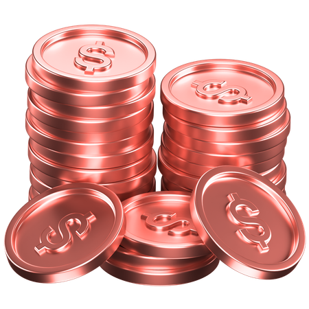 Moedas  3D Icon