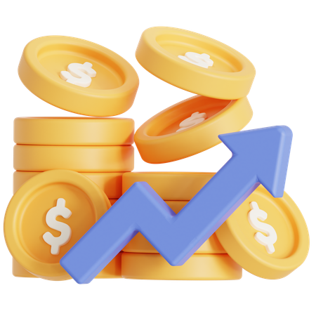 Moedas  3D Icon