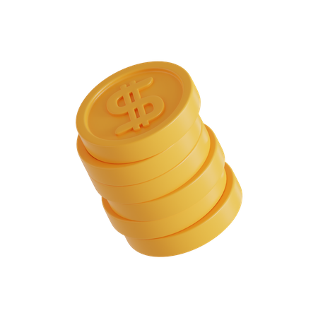 Moedas  3D Icon