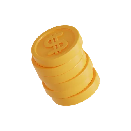 Moedas  3D Icon