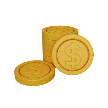 Moedas  3D Icon