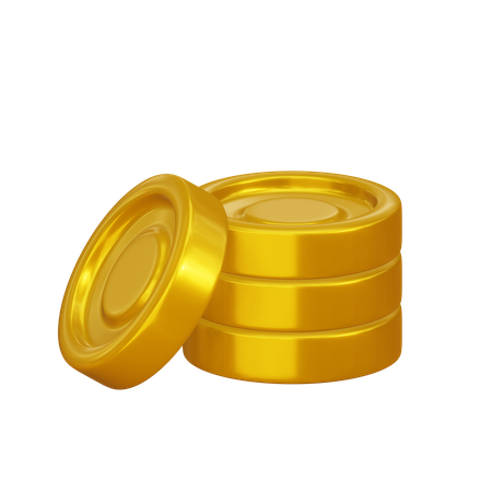 Moedas  3D Icon