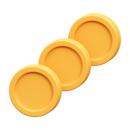 Moedas  3D Icon