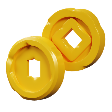 Moedas antigas  3D Icon