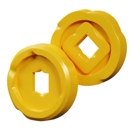 Moedas antigas  3D Icon