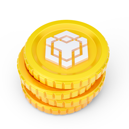 Moedas binárias  3D Icon