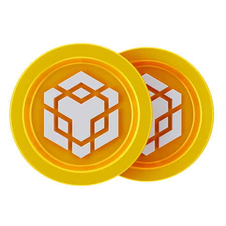 Moedas binárias  3D Icon