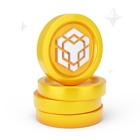 Moedas binárias  3D Icon