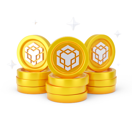 Moedas binárias  3D Icon